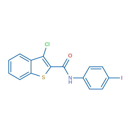 3-Chloro-N-(4-iodophenyl)-1-benzothiophene-2-carboxamide 1g