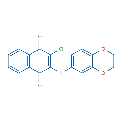 2-Chloro-3-[(2,3-dihydro-1,4-benzodioxin-6-yl)amino]-1,4-dihydronaphthalene-1,4-dione 1g
