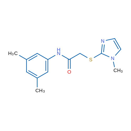 N-(3,5-Dimethylphenyl)-2-[(1-methyl-1H-imidazol-2-yl)sulfanyl]acetamide 1g