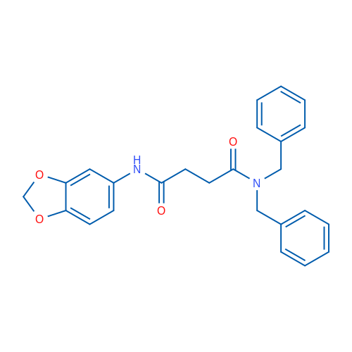N-(2H-1,3-Benzodioxol-5-yl)-N',N'-dibenzylbutanediamide 1g