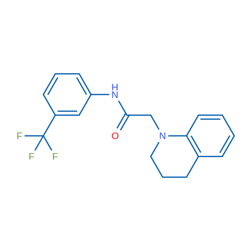 2-(1,2,3,4-Tetrahydroquinolin-1-yl)-N-[3-(trifluoromethyl)phenyl]acetamide 1g