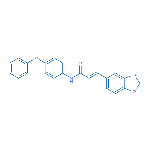 (2E)-3-(2H-1,3-Benzodioxol-5-yl)-N-(4-phenoxyphenyl)prop-2-enamide 1g