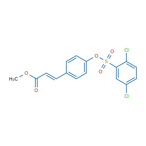 Methyl (2E)-3-{4-[(2,5-dichlorobenzenesulfonyl)oxy]phenyl}prop-2-enoate 1g