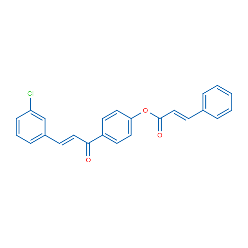 4-[(2E)-3-(3-Chlorophenyl)prop-2-enoyl]phenyl (2E)-3-phenylprop-2-enoate 1g