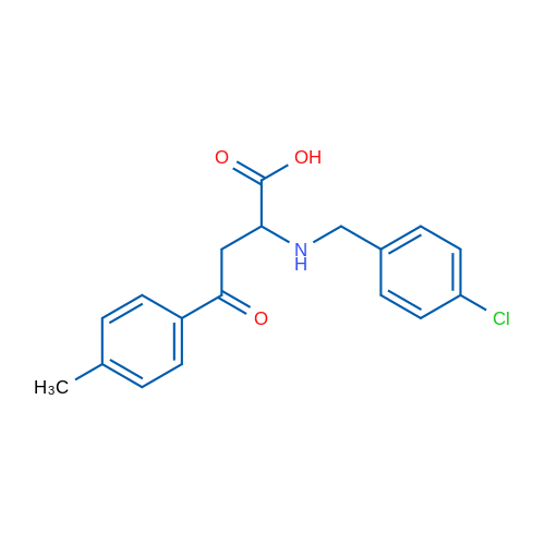 2-{[(4-chlorophenyl)methyl]amino}-4-(4-methylphenyl)-4-oxobutanoic acid 1g