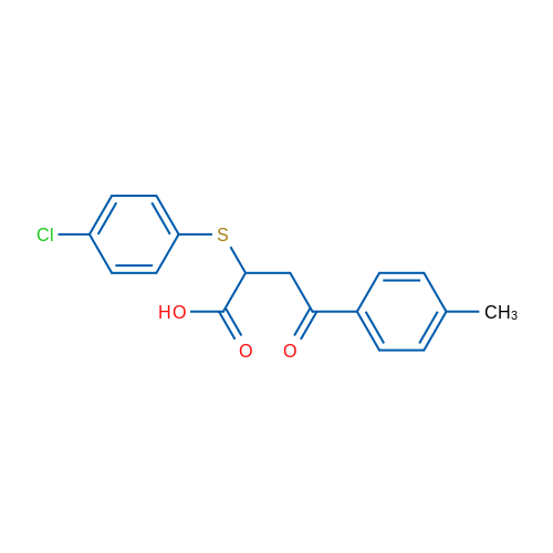 2-[(4-Chlorophenyl)sulfanyl]-4-(4-methylphenyl)-4-oxobutanoic acid 1g