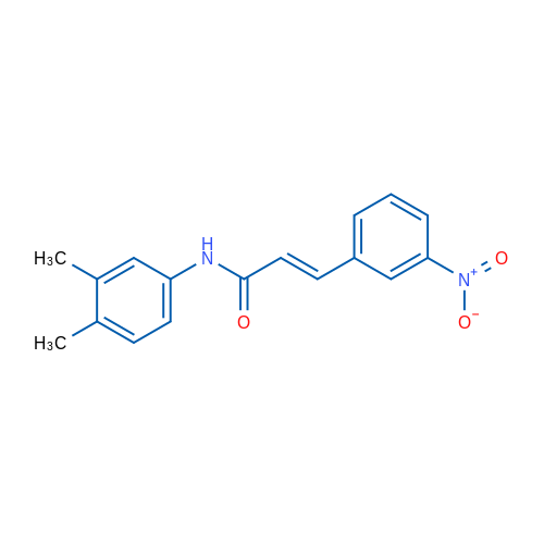 (2E)-N-(3,4-Dimethylphenyl)-3-(3-nitrophenyl)prop-2-enamide 1g