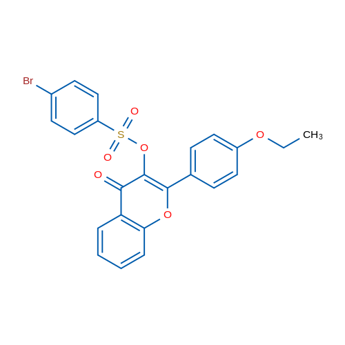 2-(4-Ethoxyphenyl)-4-oxo-4H-chromen-3-yl 4-bromobenzene-1-sulfonate 1g