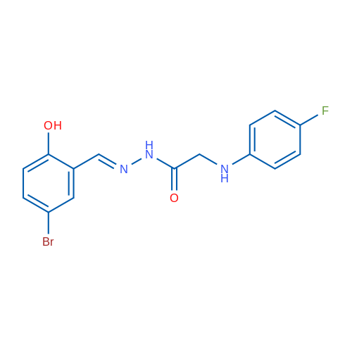N'-[(1E)-(5-Bromo-2-hydroxyphenyl)methylidene]-2-[(4-fluorophenyl)amino]acetohydrazide 1g