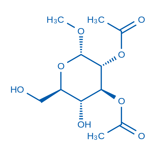 (2S,3R,4S,5R,6R)-5-Hydroxy-6-(hydroxymethyl)-2-methoxytetrahydro-2H-pyran-3,4-diyl diacetate 1g