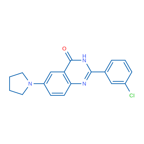 2-(3-Chlorophenyl)-6-(pyrrolidin-1-yl)-3,4-dihydroquinazolin-4-one 1g