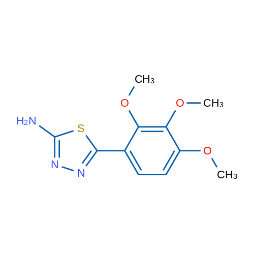 5-(2,3,4-Trimethoxyphenyl)-1,3,4-thiadiazol-2-amine 1g
