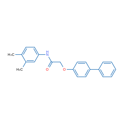 2-([1,1'-Biphenyl]-4-yloxy)-N-(3,4-dimethylphenyl)acetamide 1g