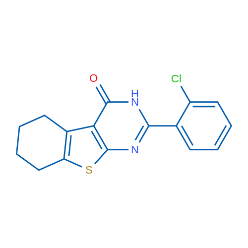 2-(2-Chlorophenyl)-5,6,7,8-tetrahydrobenzo[4,5]thieno[2,3-d]pyrimidin-4(3H)-one 1g