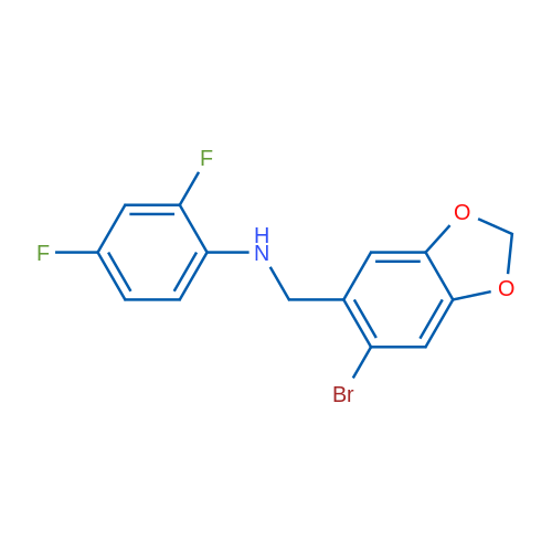 N-[(6-Bromo-2H-1,3-benzodioxol-5-yl)methyl]-2,4-difluoroaniline 1g