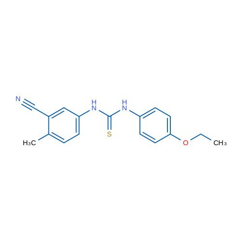 3-(3-Cyano-4-methylphenyl)-1-(4-ethoxyphenyl)thiourea 1g