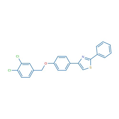 4-{4-[(3,4-dichlorophenyl)methoxy]phenyl}-2-phenyl-1,3-thiazole 1g