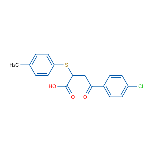 4-(4-Chlorophenyl)-2-[(4-methylphenyl)sulfanyl]-4-oxobutanoic acid 1g