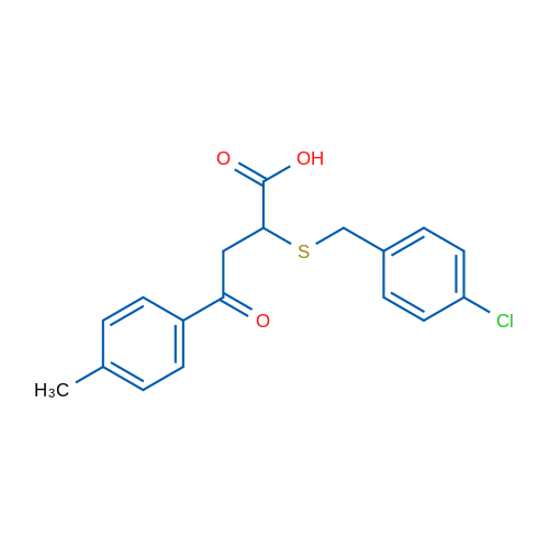 2-{[(4-chlorophenyl)methyl]sulfanyl}-4-(4-methylphenyl)-4-oxobutanoic acid 1g