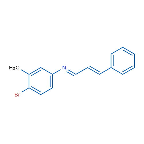 (1E,2E)-N-(4-Bromo-3-methylphenyl)-3-phenylprop-2-en-1-imine 1g