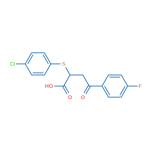 2-[(4-Chlorophenyl)sulfanyl]-4-(4-fluorophenyl)-4-oxobutanoic acid 1g