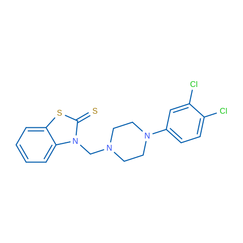 3-{[4-(3,4-dichlorophenyl)piperazin-1-yl]methyl}-2,3-dihydro-1,3-benzothiazole-2-thione 1g