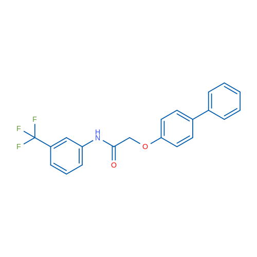 2-([1,1'-Biphenyl]-4-yloxy)-N-(3-(trifluoromethyl)phenyl)acetamide 1g