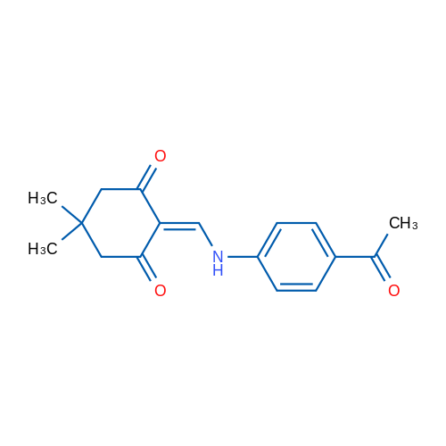 2-{[(4-acetylphenyl)amino]methylidene}-5,5-dimethylcyclohexane-1,3-dione 1g