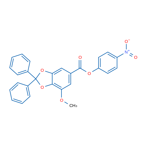 4-Nitrophenyl 7-methoxy-2,2-diphenylbenzo[d][1,3]dioxole-5-carboxylate 1g