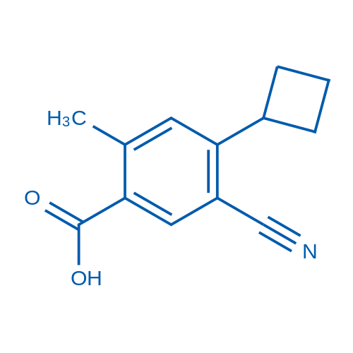 5-Cyano-4-cyclobutyl-2-methylbenzoic acid 1g