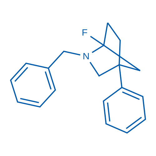 2-Benzyl-1-fluoro-4-phenyl-2-azabicyclo[2.2.1]heptane 50mg