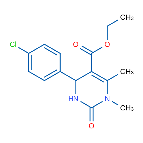 Ethyl 4-(4-chlorophenyl)-1,6-dimethyl-2-oxo-1,2,3,4-tetrahydropyrimidine-5-carboxylate 5g