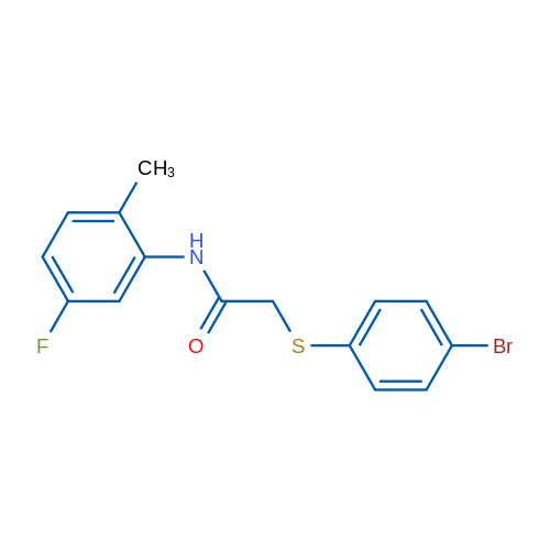 2-[(4-Bromophenyl)sulfanyl]-N-(5-fluoro-2-methylphenyl)acetamide 1g