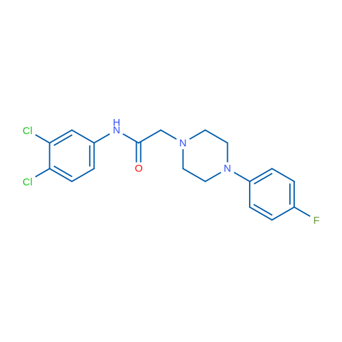 N-(3,4-Dichlorophenyl)-2-[4-(4-fluorophenyl)piperazin-1-yl]acetamide 1g