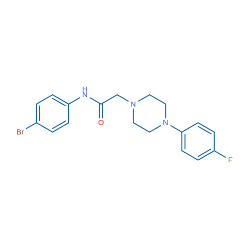 N-(4-Bromophenyl)-2-[4-(4-fluorophenyl)piperazin-1-yl]acetamide 1g