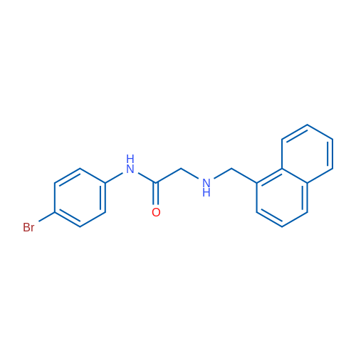 N-(4-Bromophenyl)-2-{[(naphthalen-1-yl)methyl]amino}acetamide 1g