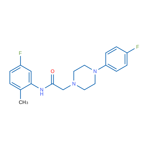 N-(5-Fluoro-2-methylphenyl)-2-[4-(4-fluorophenyl)piperazin-1-yl]acetamide 1g