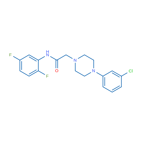 2-[4-(3-Chlorophenyl)piperazin-1-yl]-N-(2,5-difluorophenyl)acetamide 1g
