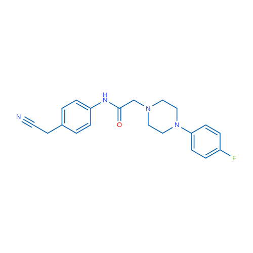 N-[4-(Cyanomethyl)phenyl]-2-[4-(4-fluorophenyl)piperazin-1-yl]acetamide 1g