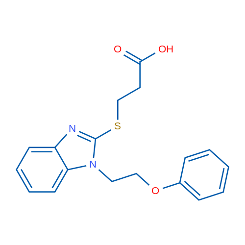 3-((1-(2-Phenoxyethyl)-1H-benzo[d]imidazol-2-yl)thio)propanoic acid 1g