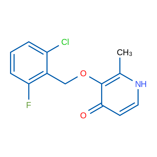 3-[(2-Chloro-6-fluorophenyl)methoxy]-2-methyl-1,4-dihydropyridin-4-one 1g