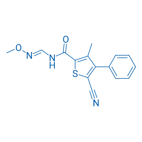 5-Cyano-N-[(1E)-(methoxyimino)methyl]-3-methyl-4-phenylthiophene-2-carboxamide 1g
