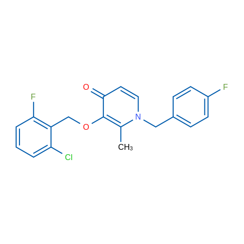 3-[(2-Chloro-6-fluorophenyl)methoxy]-1-[(4-fluorophenyl)methyl]-2-methyl-1,4-dihydropyridin-4-one 1g