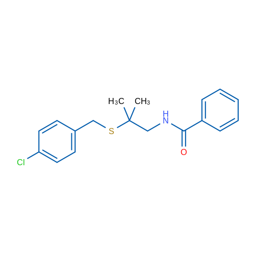 N-(2-{[(4-chlorophenyl)methyl]sulfanyl}-2-methylpropyl)benzamide 1g