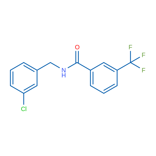 N-[(3-Chlorophenyl)methyl]-3-(trifluoromethyl)benzamide 1g