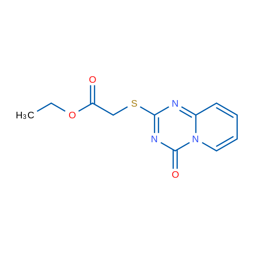 Ethyl 2-({4-oxo-4H-pyrido[1,2-a][1,3,5]triazin-2-yl}sulfanyl)acetate 1g