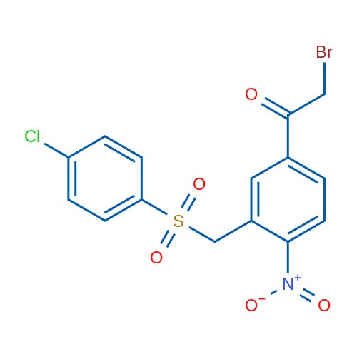 2-Bromo-1-{3-[(4-chlorobenzenesulfonyl)methyl]-4-nitrophenyl}ethan-1-one 1g