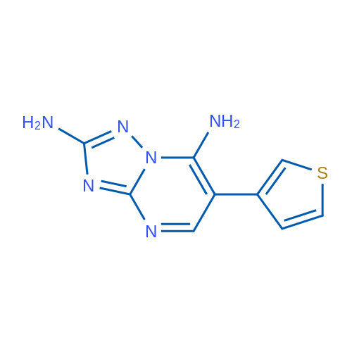 6-(Thiophen-3-yl)-[1,2,4]triazolo[1,5-a]pyrimidine-2,7-diamine 1g