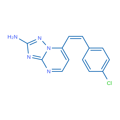 7-[(Z)-2-(4-Chlorophenyl)ethenyl]-[1,2,4]triazolo[1,5-a]pyrimidin-2-amine 1g
