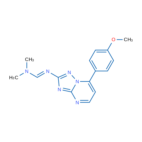 (E)-N'-[7-(4-Methoxyphenyl)-[1,2,4]triazolo[1,5-a]pyrimidin-2-yl]-N,N-dimethylmethanimidamide 1g